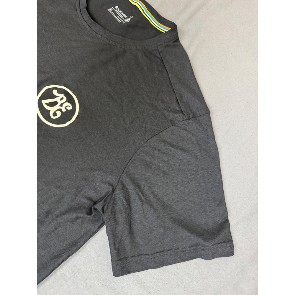 Smartwool Merino Sport 150 Mens XL Black Short Sleeve T-Shirt Company Logo - Picture 9 of 15